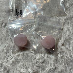 Rose quartz, plugs, multiple sizes NEW